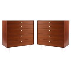 Early Pair of George Nelson Herman Miller Thin Edge Chests