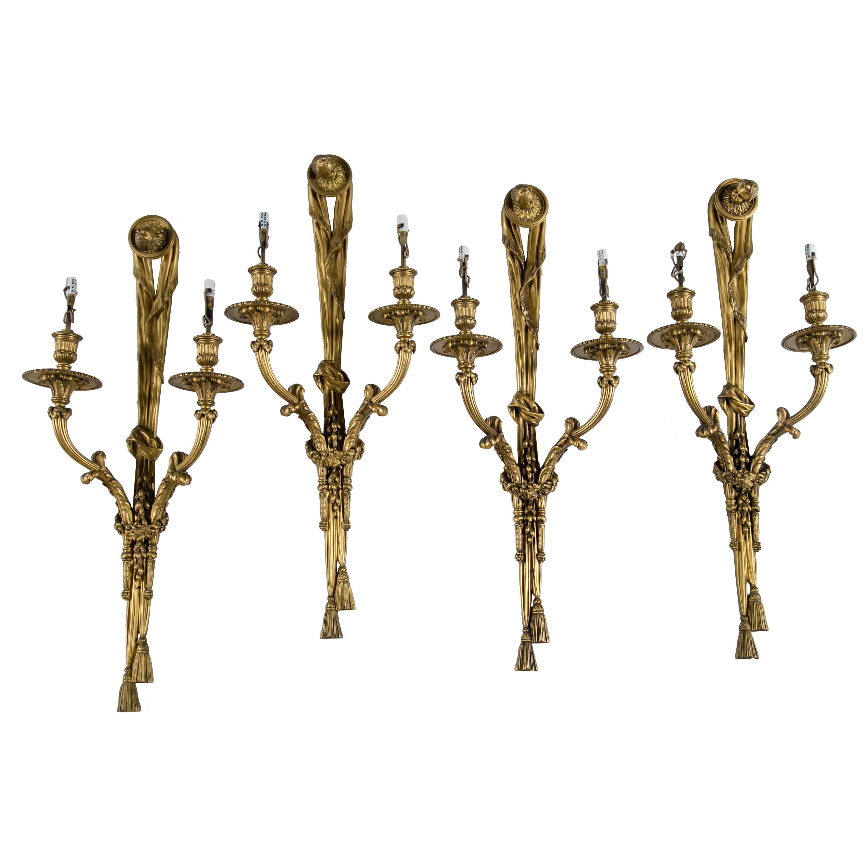 Set of Four Caldwell Sconces For Sale
