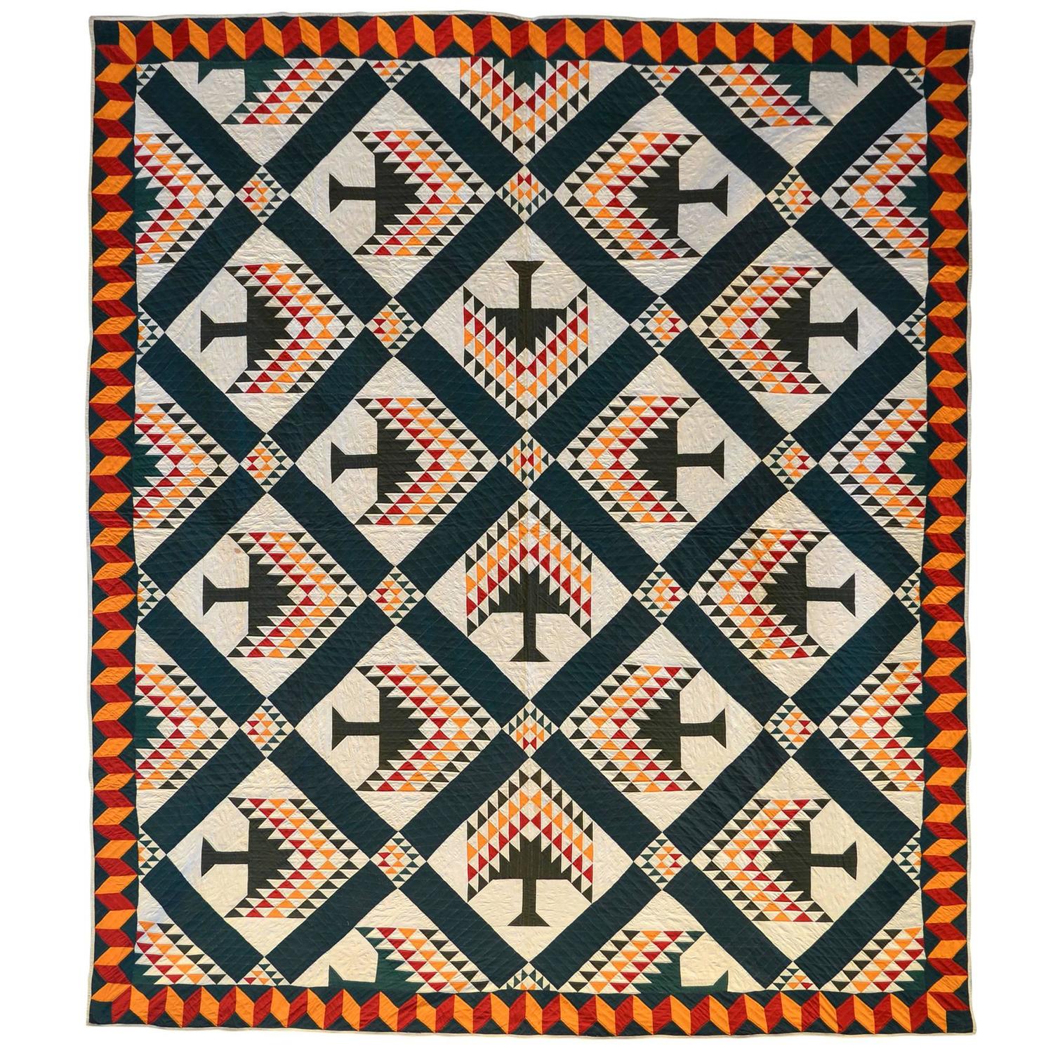 Tree Of Paradise Quilt Block