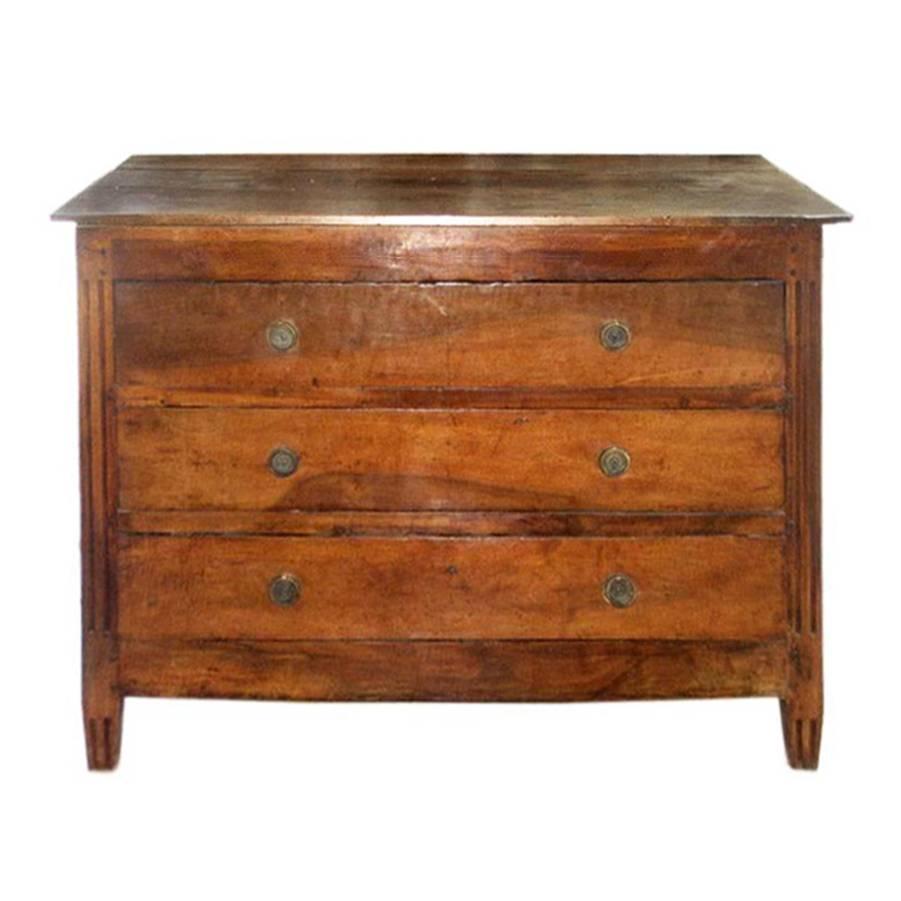 French Walnut Directoire Commode, c.1790 - 1800
