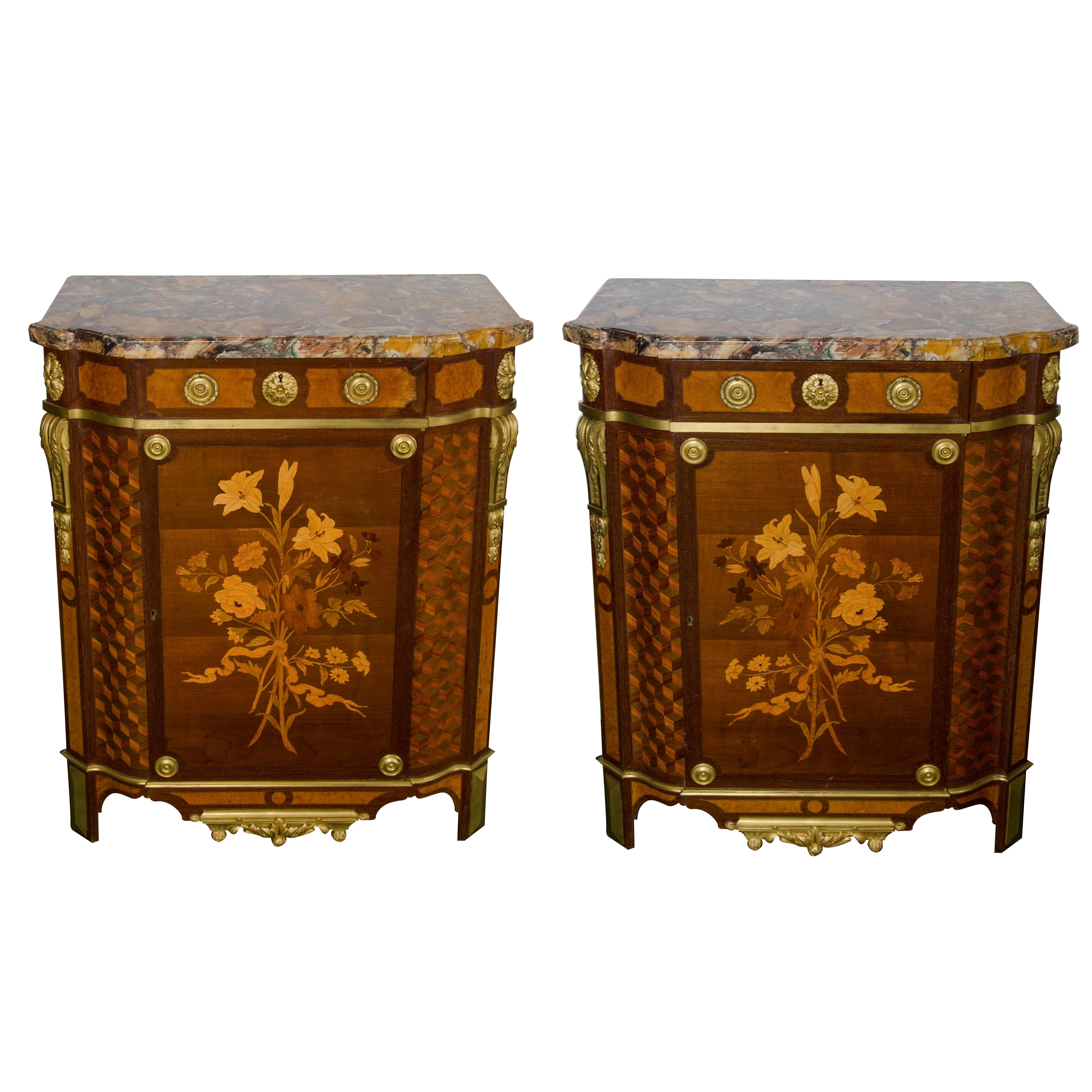 Pair of Side Cabinets by 'Linke'