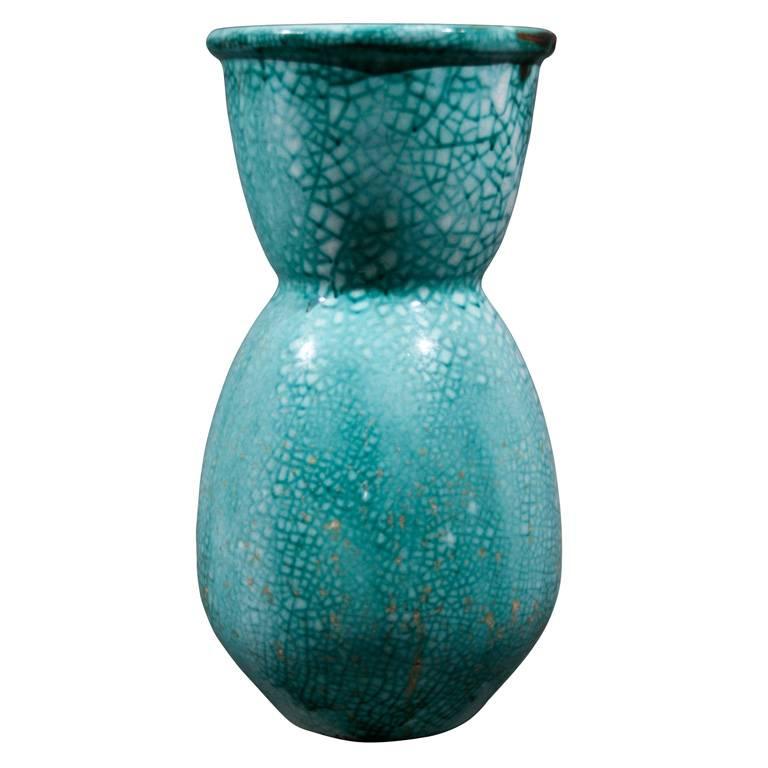 French Art Deco Period Ceramic Vase by Atelier Primavera/Longwy, circa 1920 For Sale