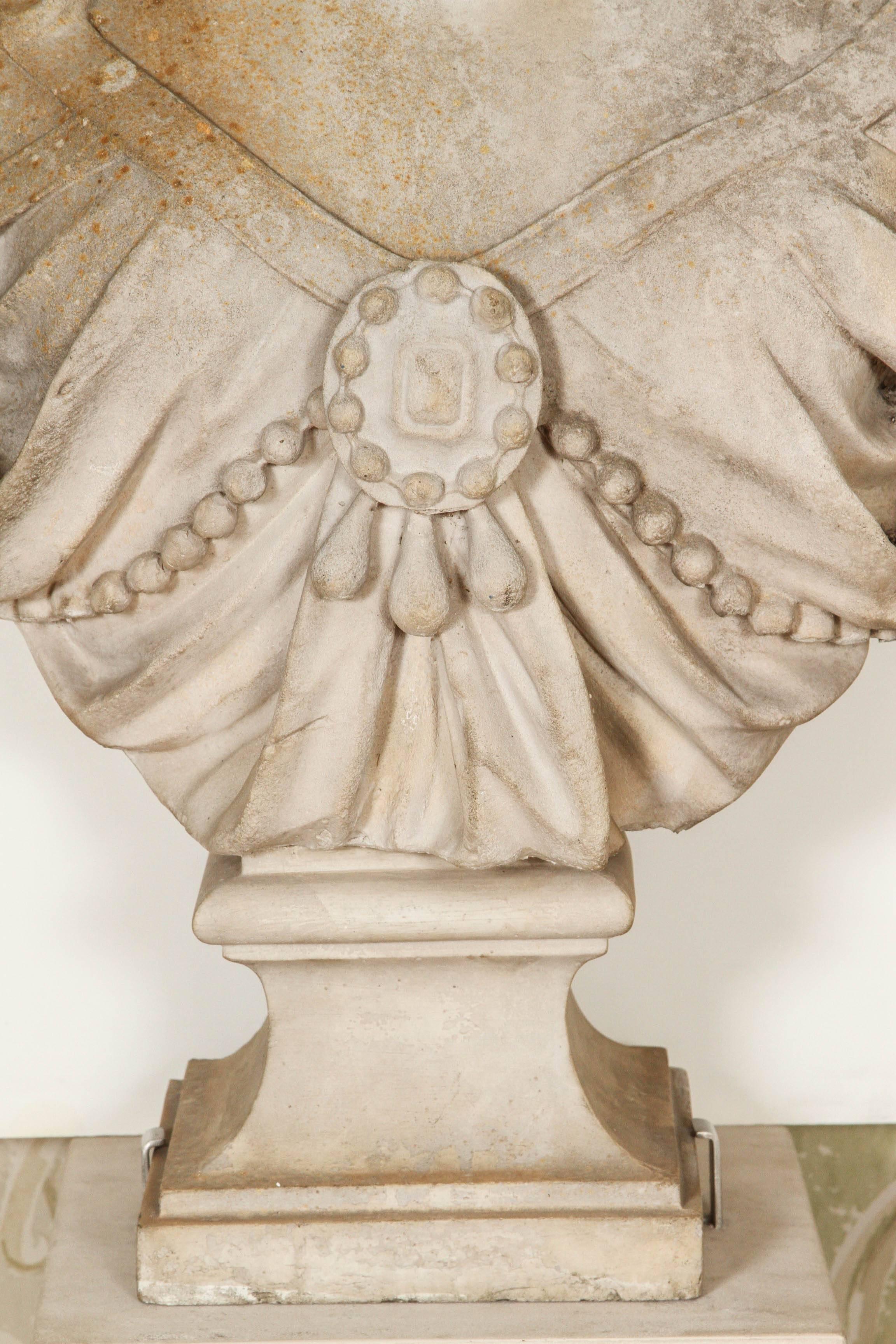 Pair of 18th Century Busts on Pedestals 2