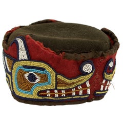 Northwest Coast Beaded Head Ring, Kwakwaka'wakw 'Kwakiutl', Late 19th Century