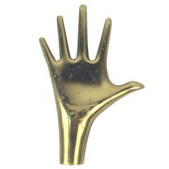 Carl Aubὄck Hand Paperweight