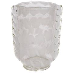 Tall Italian Blown Glass Vase by Barovier, Seguso & Ferro, circa 1933-1937 5