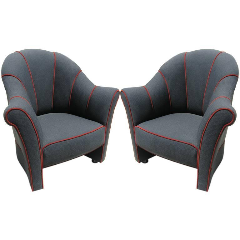 Pair of Vienna Secession Lounge Chairs by Josef Hoffmann
