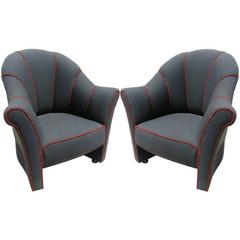 Pair of Vienna Secession Lounge Chairs by Josef Hoffmann