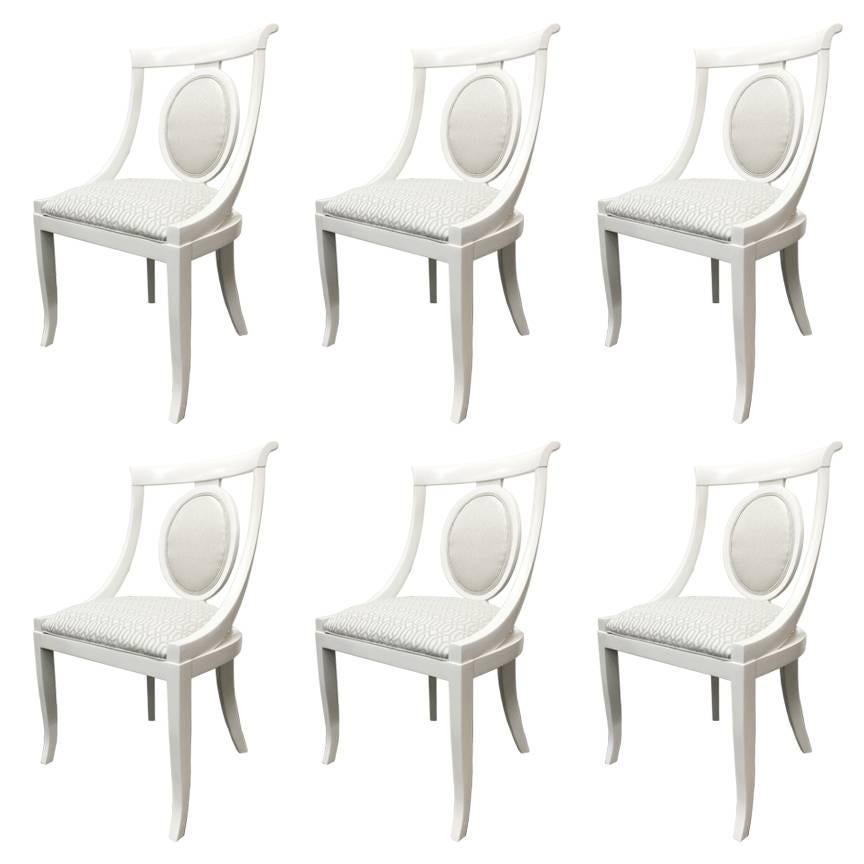 Set of 6 Lacquer Dining Chairs