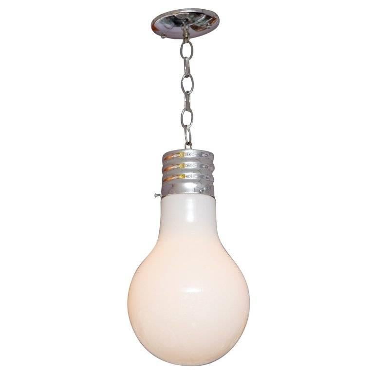 Lighting Pendant Lightbulb Vintage Restored Rewired