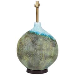Italian Mid-Century Marcello Fantoni Handmade Ceramic Lamp