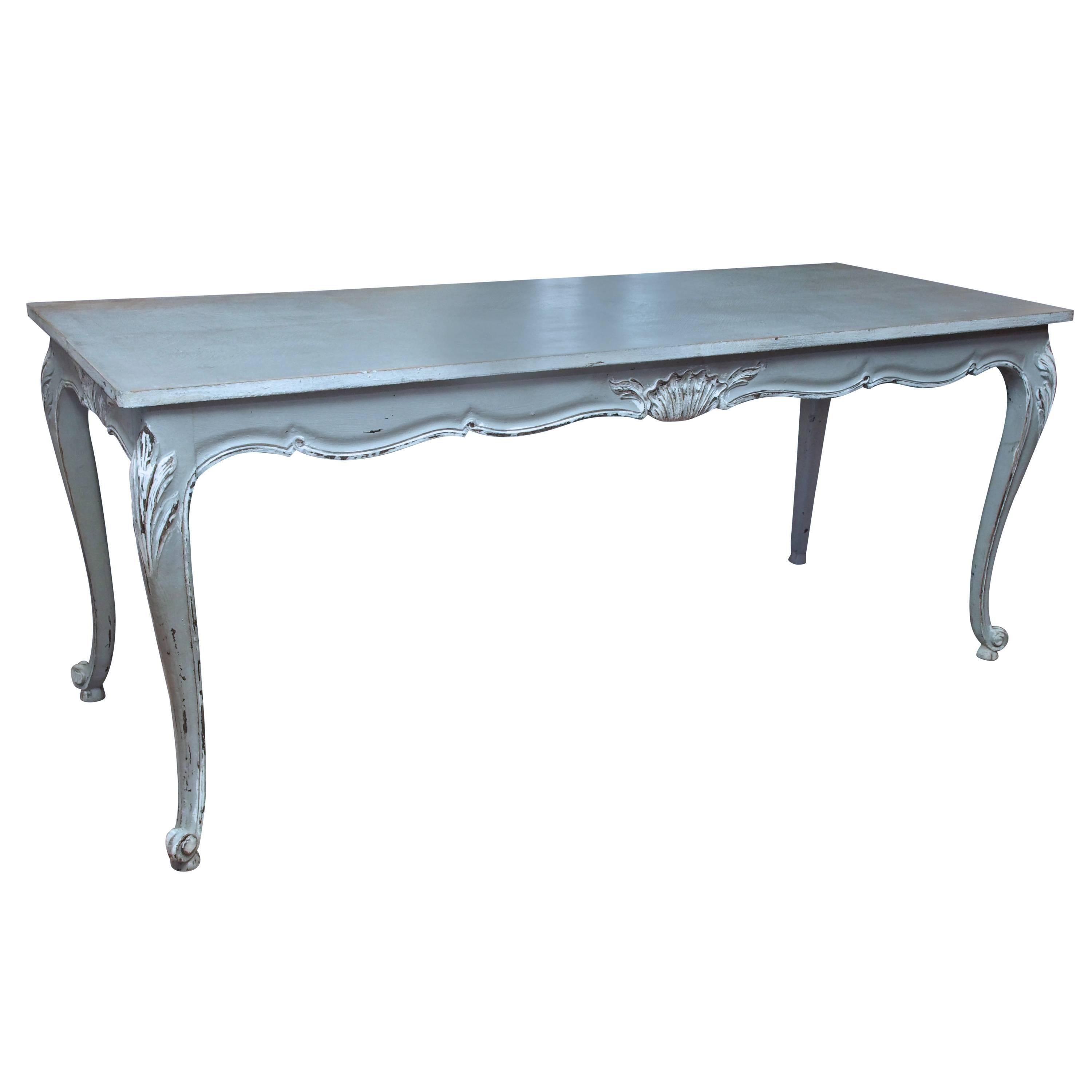 Painted Louis XV Style Table For Sale