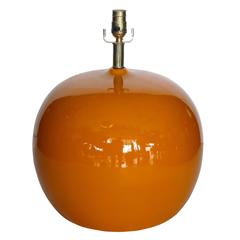 Orange Ceramic Lamp