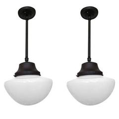 Schoolhouse Glass Globe Pendant Light