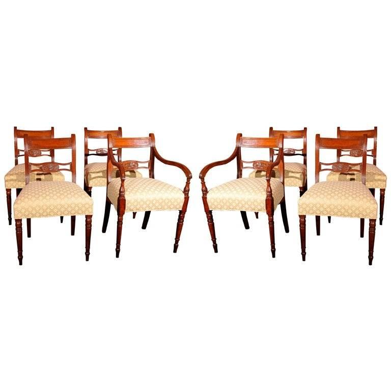 Set of Eight Federal Chairs
