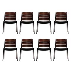 Steffan Larsen for Gustav Bertelsen Brazilian Rosewood Dining Chairs