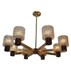 1950s Architectural Italian Hanging Fixture 10