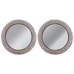 Pair of Illuminating Crystal Mirrors, Germany 1970 11