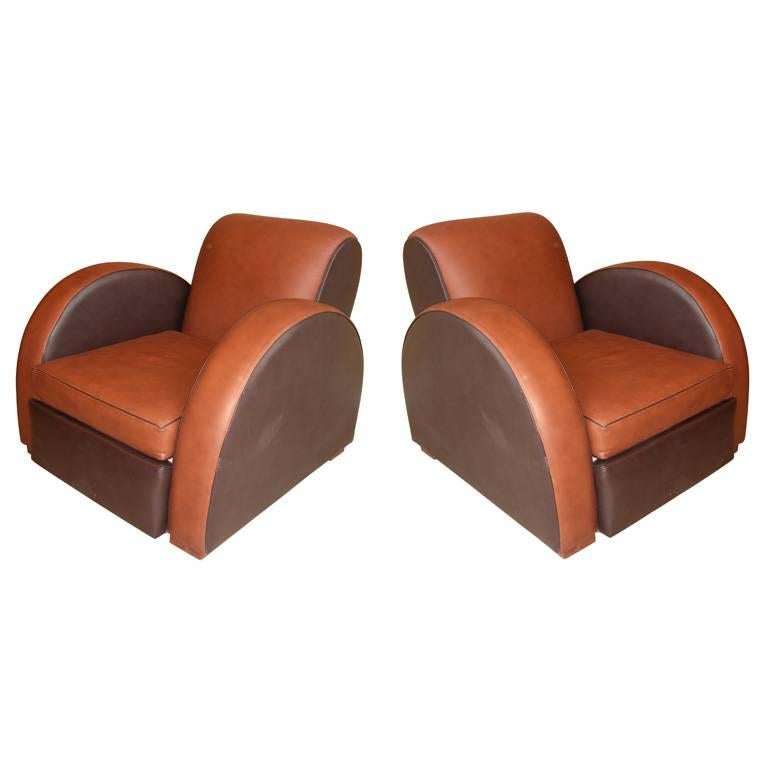 Two 1930s Armchairs by Michel Duffet