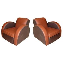 Two 1930s Armchairs by Michel Duffet