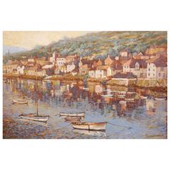 Thelma Butler Impressionist Seascape Oil Painting