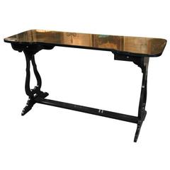 Maison Jansen Glass Top Console Table 1