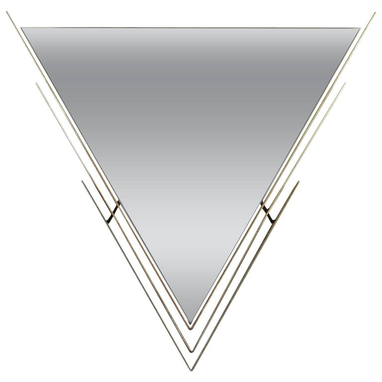 Triangle Mirror by Curtis Jere at 1stDibs triangle mirrors