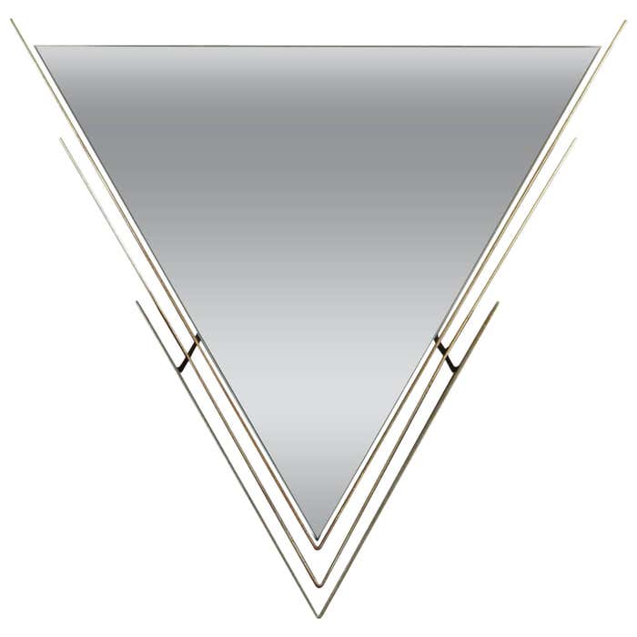 Triangle Mirror by Curtis Jere at 1stDibs | triangle mirrors