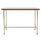 Paul McCobb Occasional Table with Brass Frame and Cantilevered Top