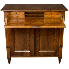 Biedermeier Walnut Secretary