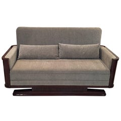 French Art Deco Macassar Sofa