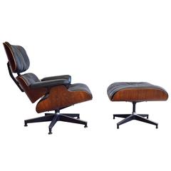 Used Eames for Herman Miller Rosewood Lounge Chair and Ottoman