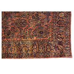 Antique Persian Sarouk Rug