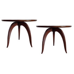 Two French Side Tables/Cocktail Tables in the Style of Jules Leleu