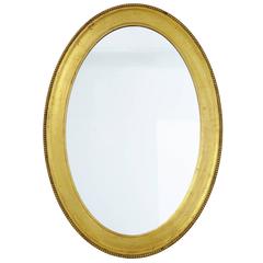 Late 19th Century Gilt Oval Mirror
