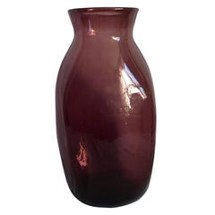 Retro Italian Amethyst Glass Vase 