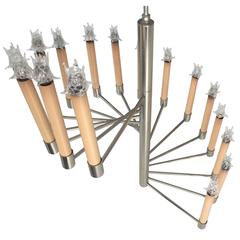 Lightolier Nickel Staircase Light Fixture 12