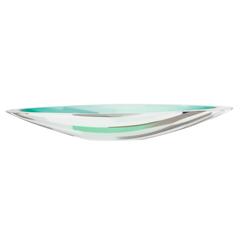 Retro Modernist Murano Glass Limited Edition Bowl by Seguso Titled "Grass"