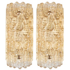 Pair of Mid-Century Champagne Glass Sconces By Carl Fagerlund for Orrefors