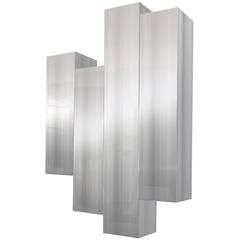 Polished Aluminum Wall Sculpture By Cy Mann