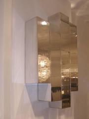 Polished Aluminum Wall Sculpture By Cy Mann