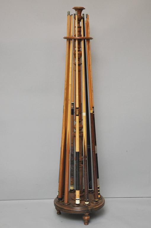 French Snooker/Billiards Cue Stand For Sale at 1stDibs