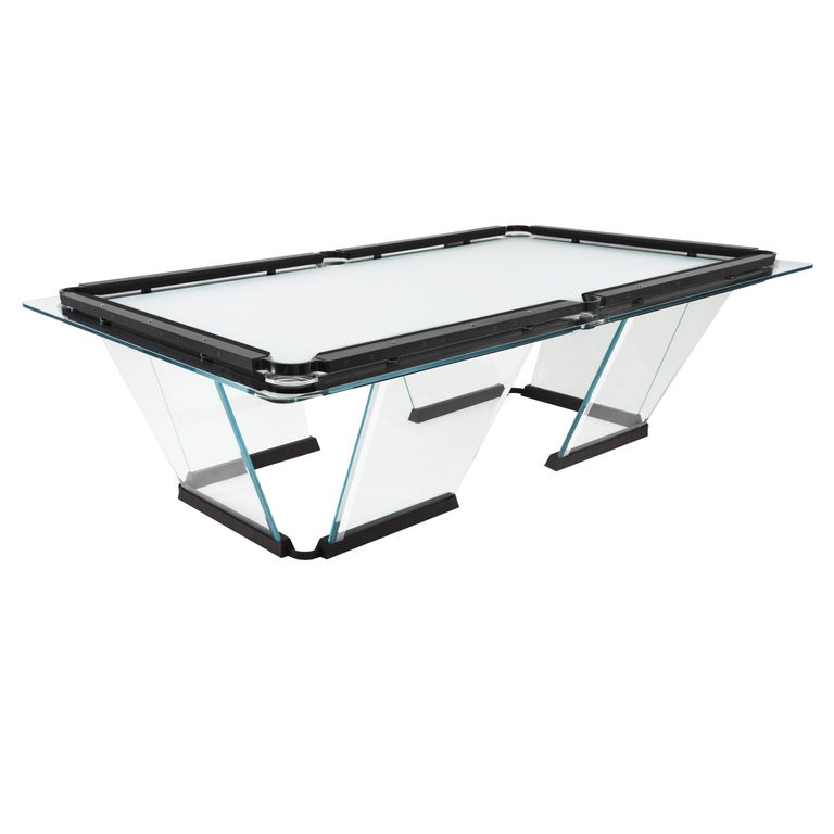 "T1" Crystal Pool Nine Feet Size Table Designed by Marc Sadler for Teckell For Sale