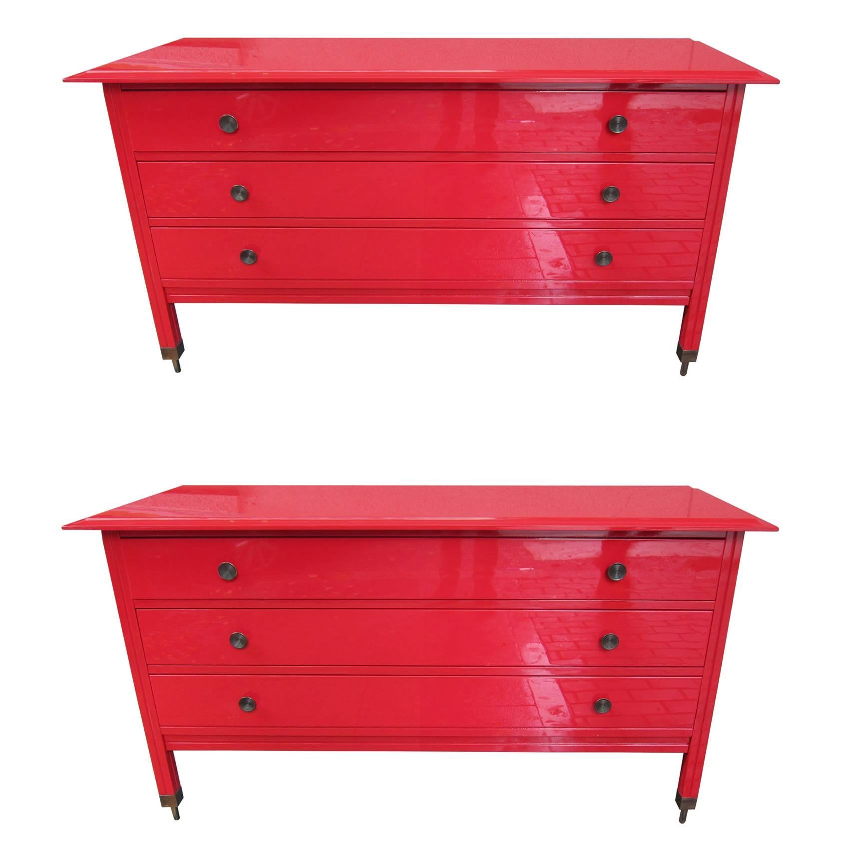 Carlo di Carli for Sormani Pair of Chest of Drawers, Italy, 1950s For Sale
