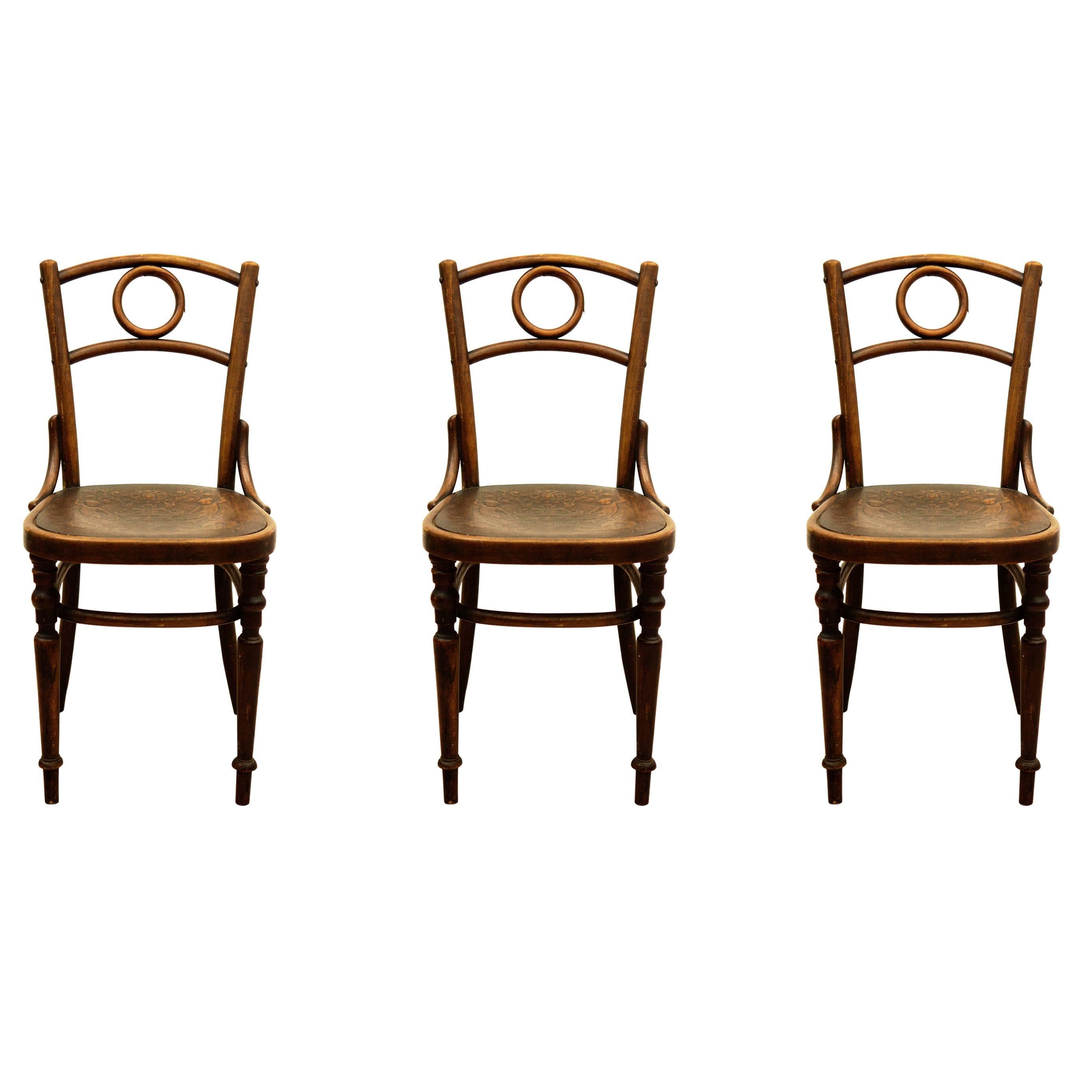 Bentwood Chairs Attributed to Thonet 