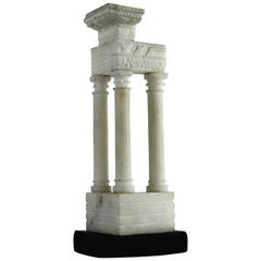 Temple of Vespasian, Rome, circa 1890 Souvenir Grand Tour Architectural Model
