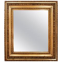 Large American Gilded Mirror Antique Large American Gilded Mirror