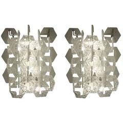 Pair of Carlo Nason for Mazzega Sconces, Italy, 1960s 12