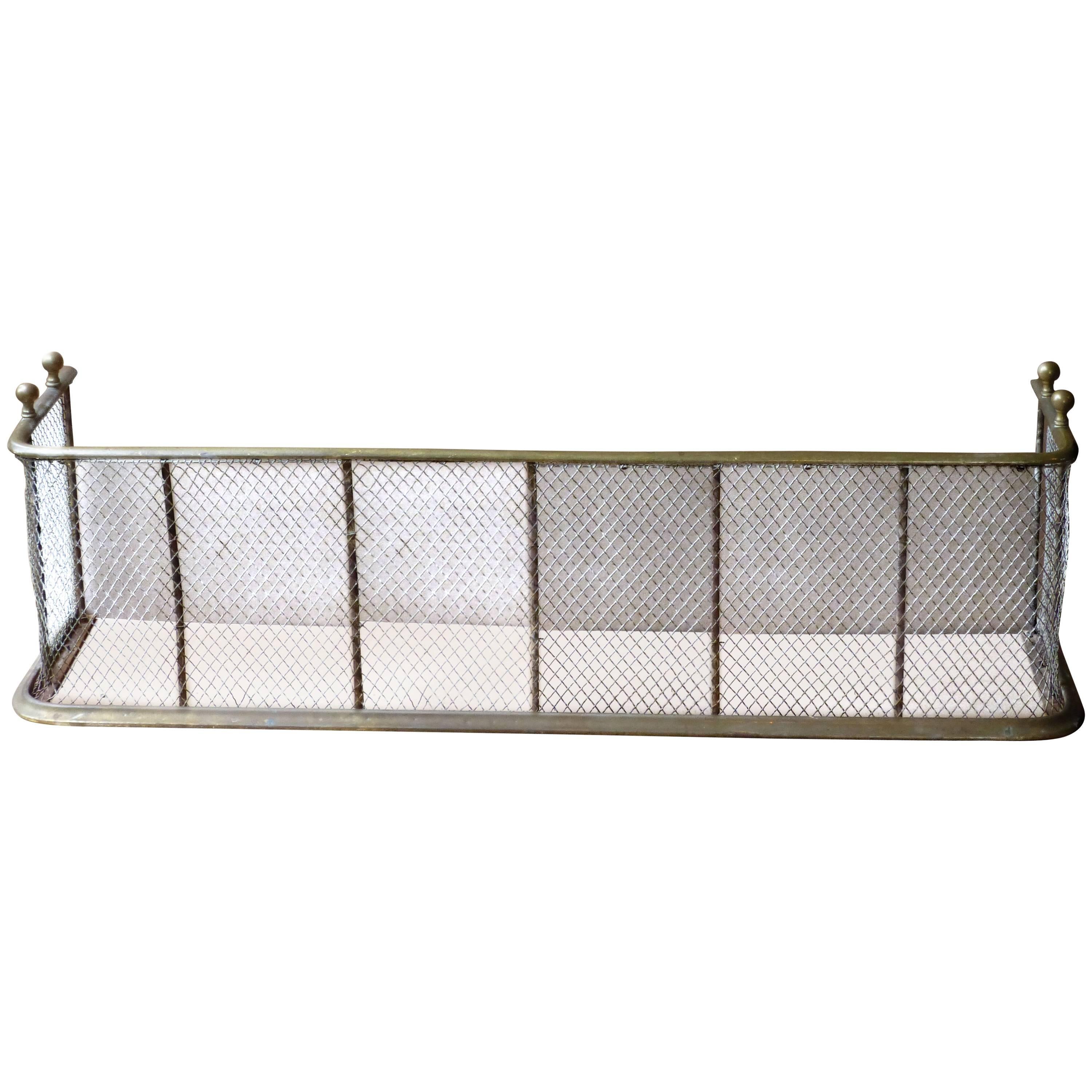 19th Century Brass and Wirework Fender