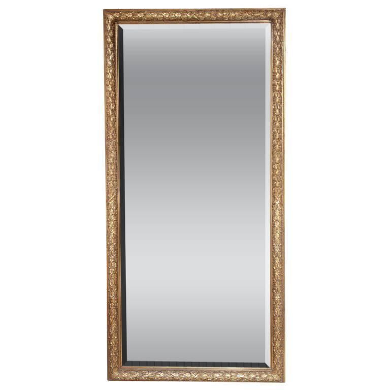 Classical Full Length Gilt Mirror, Italy